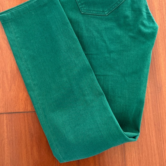TORY BURCH super skinny jeans trousers pants green size 25 - Picture 8 of 15
